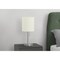 Monarch Specialties Lighting, Set Of 2, 17 in.H, Table Lamp, Nickel Metal, Ivory / Cream Shade I 9649 - alternate 2